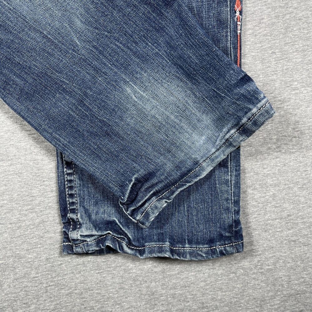 Cowgirl Tuff Co. Jeans Womens 32x31 Blue Bootcut Studded Embroidered Arrows - Picture 9 of 10